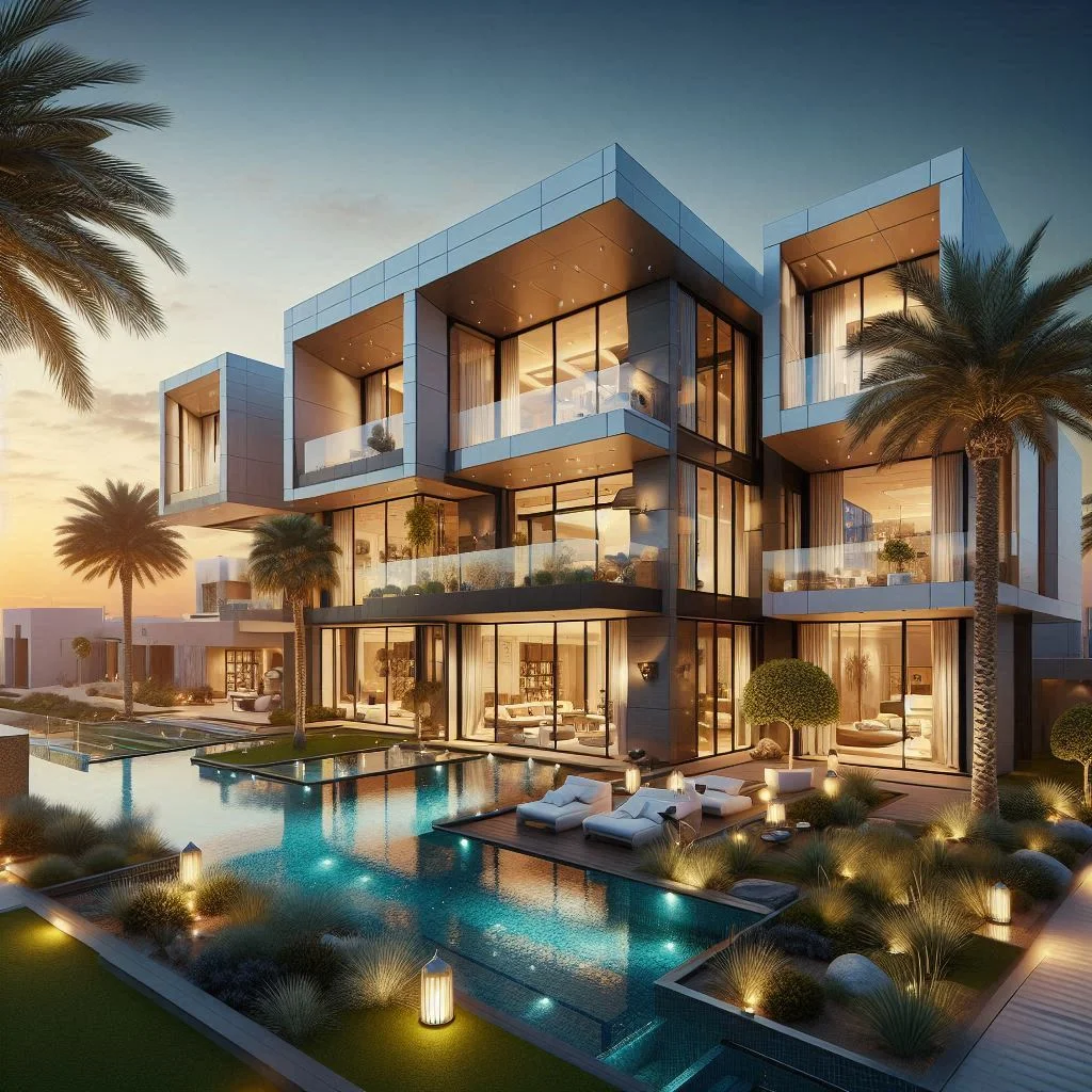 Mews Mansions Meydan luxury villa with modern architecture